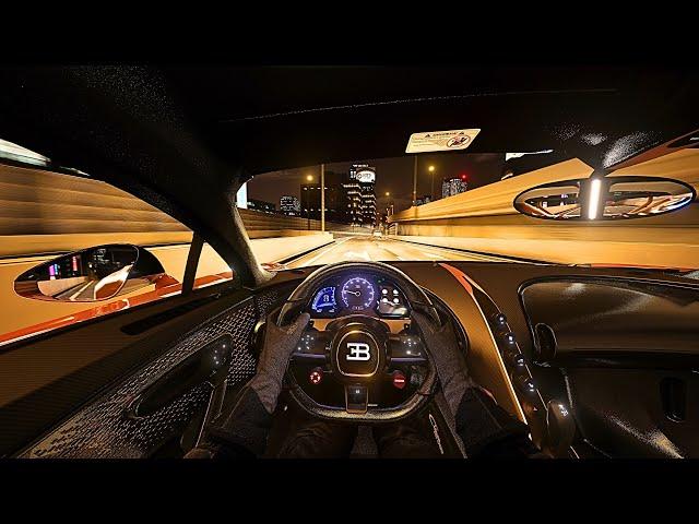 Bugatti CHIRON Pur Sport Night Drive (POV) - Assetto Corsa