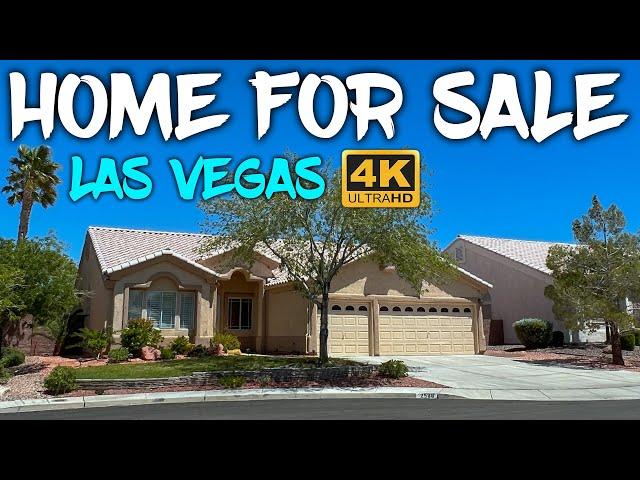 Single Story Home Sale, Henderson, Nevada, [4K] Tour Las Vegas, 4 Beds, 2 Baths, 3 Car Garage, Golf