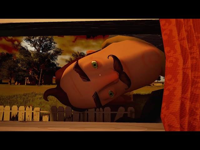 GIANT NEIGHBOR JUMPSCARE!! - Hello Neighbor Pre Alpha