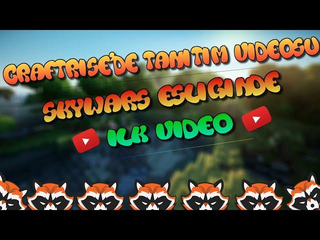 MİNECRAFT CRAFTRİSE'DE skywars eşliğinde tanıtım HD (Enderrains)