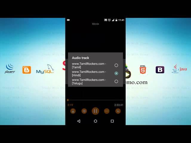 How to change Audio Track in VLC Android App