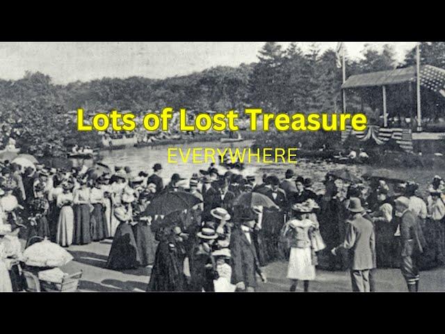 Treasure Hunting - Metal detecting Old Park Full of Lost Treasure!