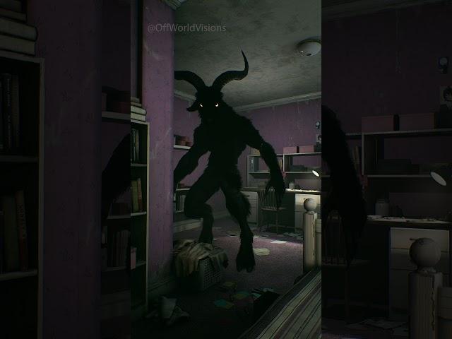 The goat demon always watches...  #shorts #scary #shortfilm #horror #cg #cgi