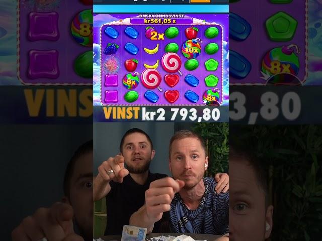 Vi träffar BIG WIN i Sweet Bonanza på Svenska online casino!!