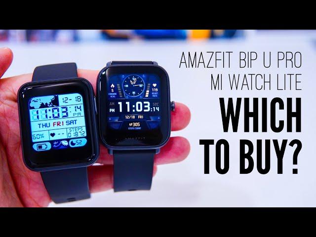 Mi Watch Lite vs Amazfit Bip U Pro: BEST BUDGET SMARTWATCH (with GPS) BATTLE!