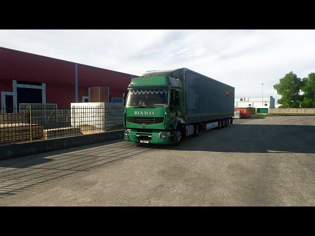 Euro Truck Simulator 2 | ETS2 1.54 | Renault Premium | Krone Mega Liner | 4K