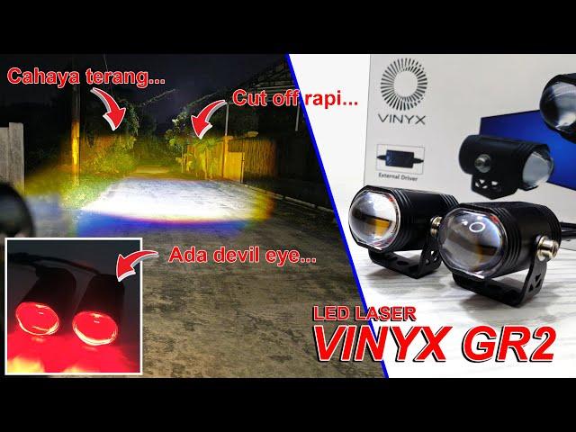 Murah  dan Terang !!! Review LED Laser Vinyx GR2 + Devil Eye