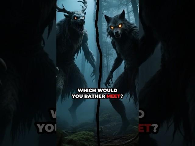 Wendigo vs Skinwalker, Which is Worse? #horrorshorts #terrifyingtales #horrorstories