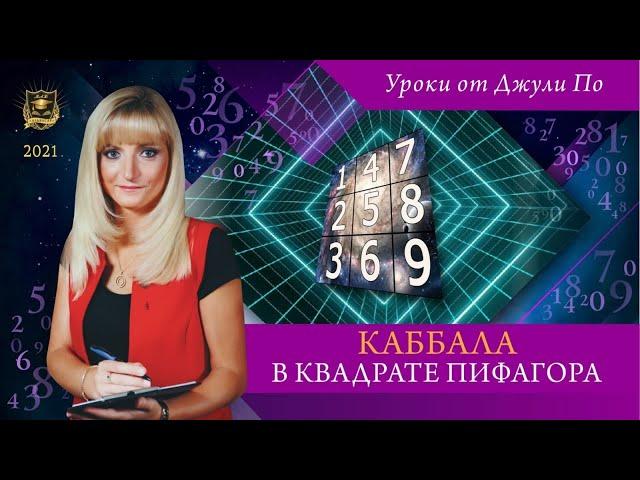 Нумерологический урок от Джули По | Каббала в квадрате Пифагора