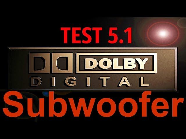 Dolby Digital 5.1 Test Subwoofer