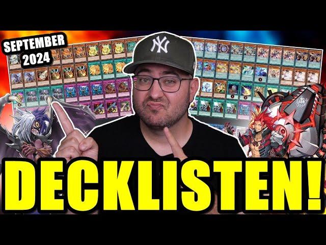 Yu-Gi-Oh! Das ist unsere Meta! DIE ERSTEN REGIO DECKLISTEN! NACH DER BANLIST September 2024