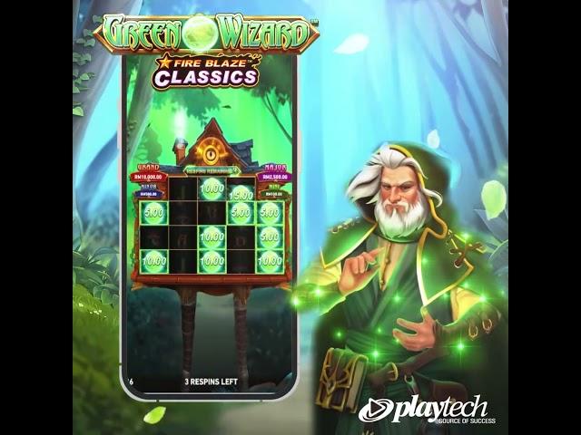 Fire Blaze - Green Wizard  #slot #slotonline #jackpot #slotmachine #casino #playtech