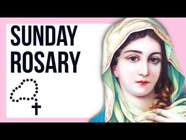 SUNDAY - GLORIOUS - Follow Along Rosary 15 Minute - SPOKEN ONLY