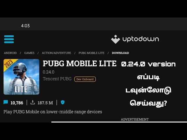 how to download pubg mobile lite new version in tamil.