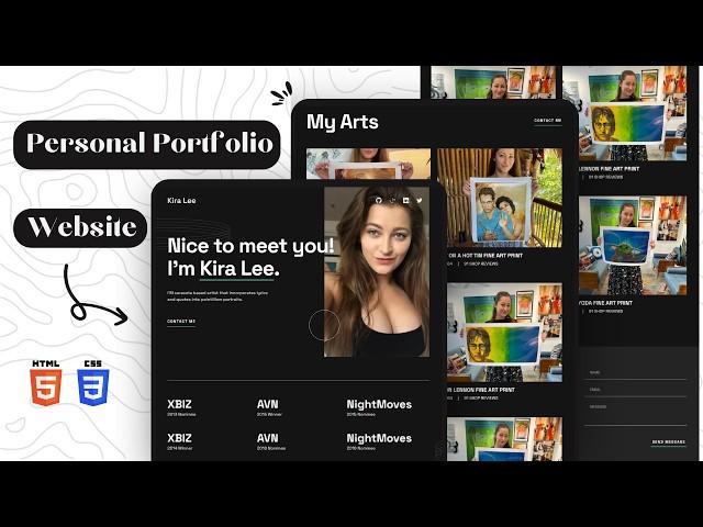 Build and Deploy Dani Daniel's Portfolio Website from Scratch Using HTML and CSS