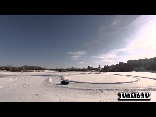 Aerial Russia Winter NOVOSIBIRSK Siberia DRONE AERIAL STOCK Fotage