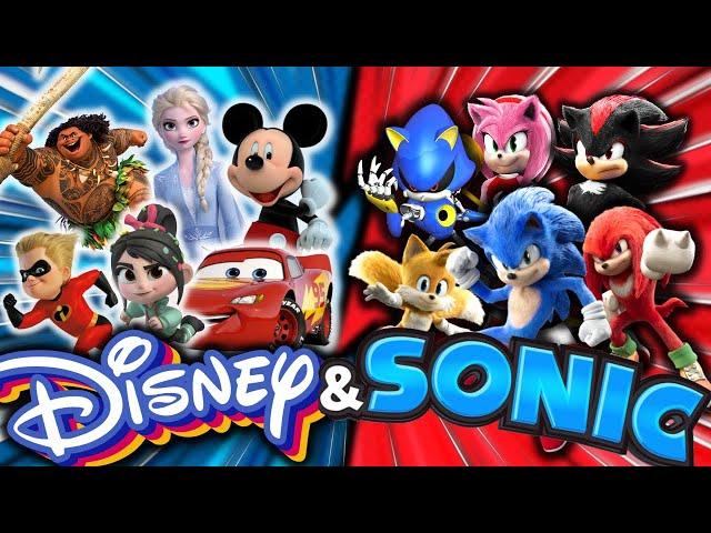 DISNEY ​ VS  SONIC TEAM FITNESS | RACES BRAIN BREAK | Just Dance and exercise for kids