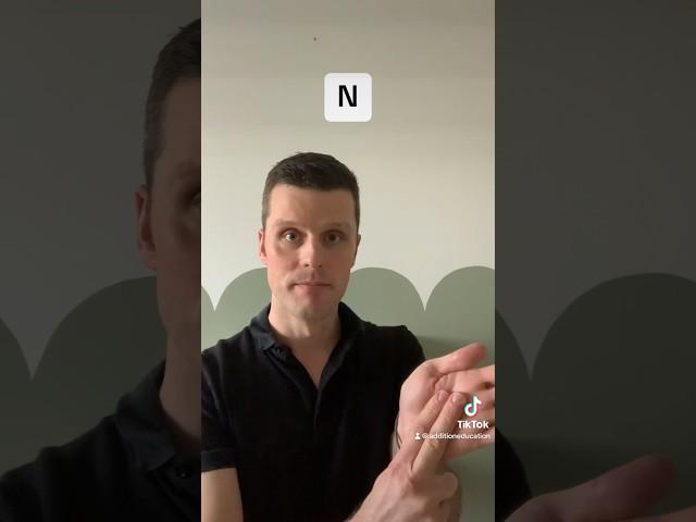 Makaton alphabet: n