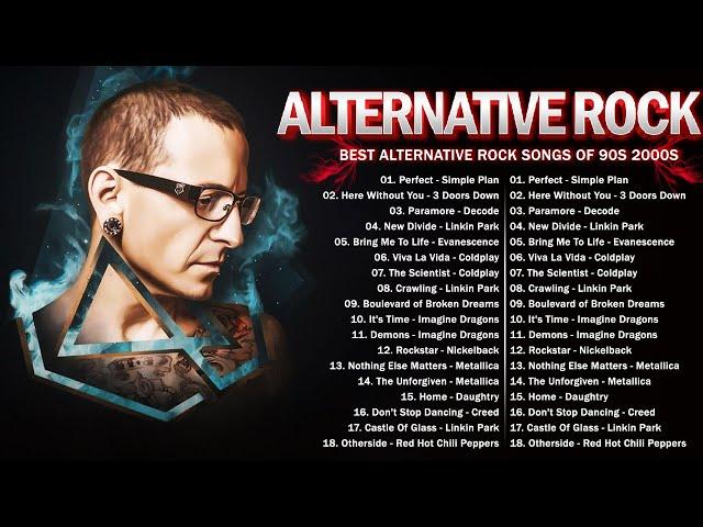 Alternative Rock Songs Collection || Evanescence, Linkin Park, Metallica, Green Day, Creed, Coldplay