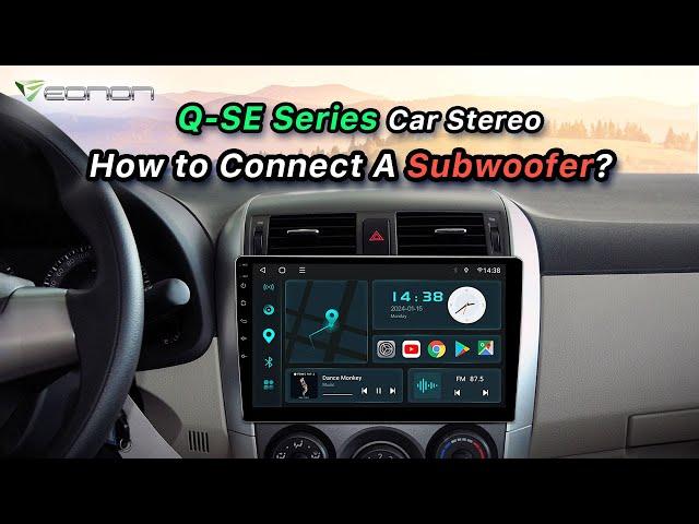 How to Connect a Subwoofer? | Eonon QSE Series Car Stereo