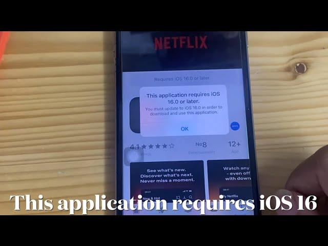 This application requires ios 16.0 or later | Unable to purchase on iPhone and iPad