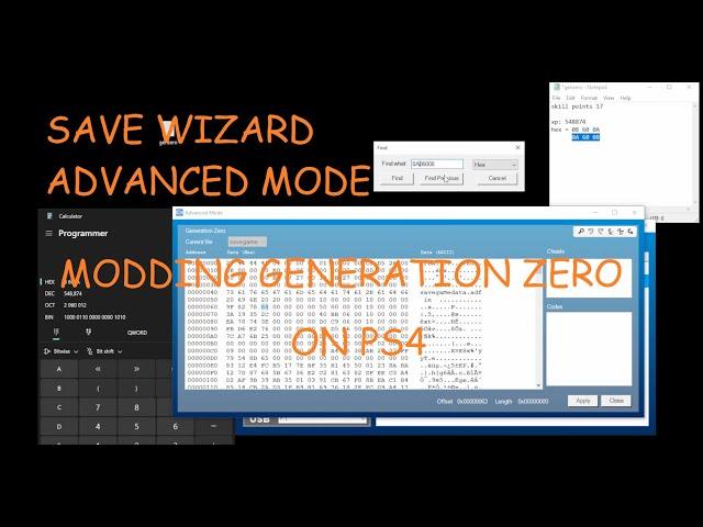 PS4 SAVE WIZARD Advanced Mode Tutorial: Modding Generation Zero