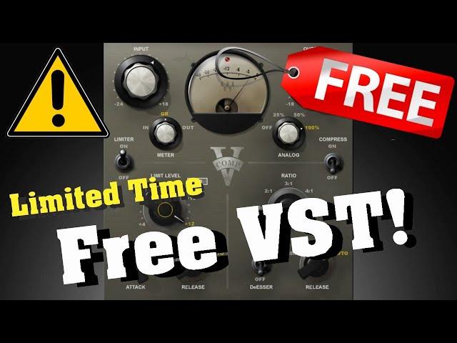 【Limited Time Free!】Hurry! $149→$0! Best Free Neve 2254 Compressor VST Plugin? V-Comp by Waves × BPB