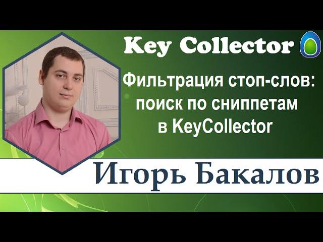 Фильтрация стоп-слов: поиск по сниппетам в KeyCollector