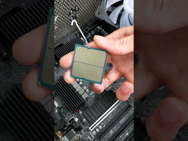 installing a Ryzen CPU into an Intel motherboard #shorts