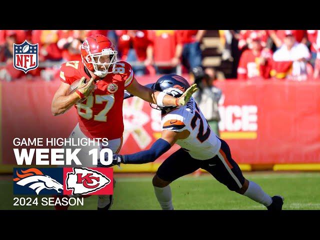 Denver Broncos vs. Kansas City Chiefs | 2024 Week 10 Game Highlights