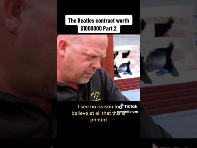 The Beatles contract Pawn Stars #pawnstars #entertainment #thebeatles #funnyshorts