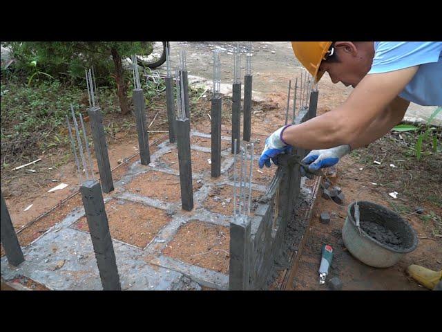 Construction Of Mini Houses In The Mountain