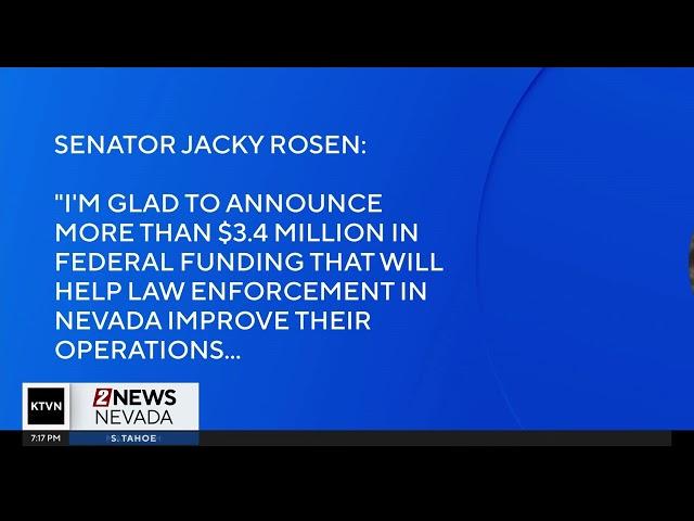 KTVN Reno - Rosen announces $3.4M for NV law enforcement to address overdoses, drug trafficking