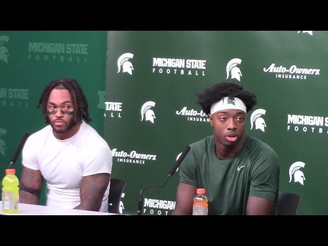 Michigan State players on win over Iowa - Chiles, Martinez, Lynch-Adams