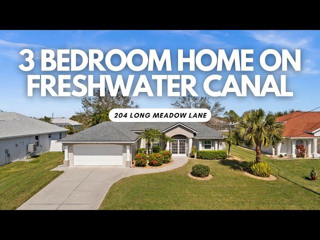 3 Bedroom Florida Home on Freshwater Canal | 204 Long Meadow Lane, Rotonda West, FL 33947