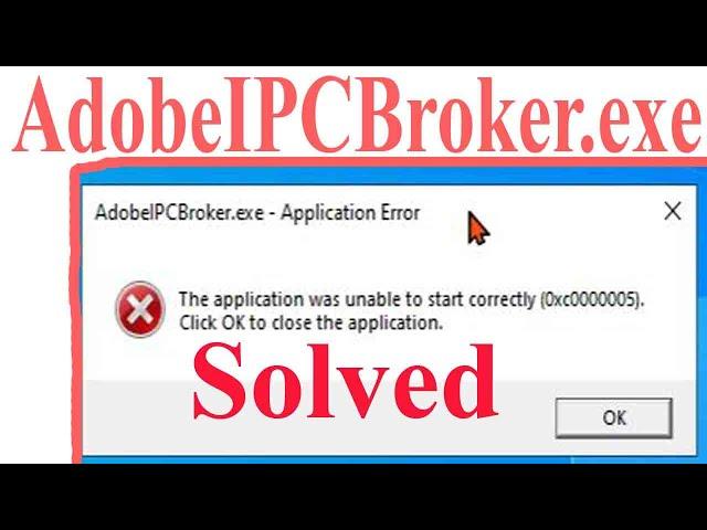 adobe IPCBroker.exe Problem Solved