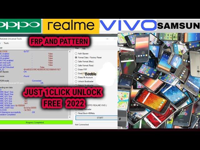 MediaTek Universal Tool All Brands| pattern pin  unlock,Frp unlock,Mi Account unlock Free tool 2022