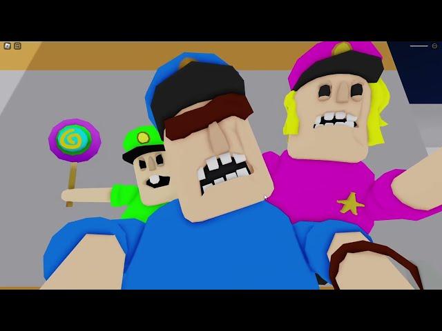 POLICE FAMILY ESCAPE! SCARY OBBY ROBLOX #roblox #obby