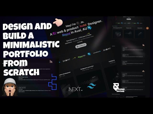 Build a Portfolio Landing Page:  Next.js, React.js, Tailwind and CSS