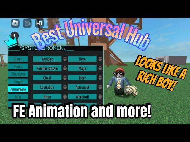 [FE] Animation Script, Trolling and Emote | Best Animation Hub Script |Roblox Executor Mobile and Pc