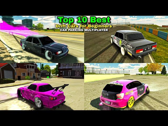 Top 10 Best Drift Cars for Absolute Beginners in Car Parking Multiplayer | Cheap and Reliable