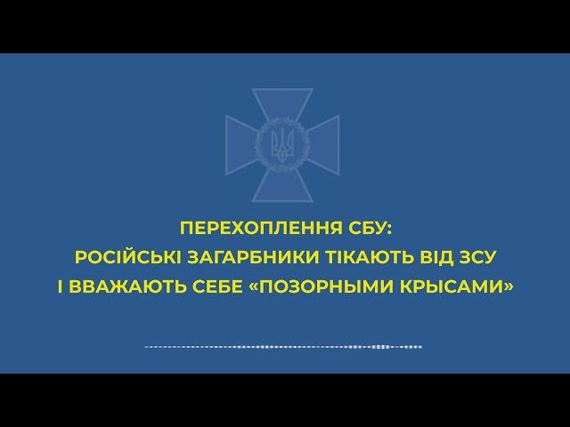 Русские оккупанты боятся Украинскую Армию. Рашист позвонил домой: Мы тут бегаем, как позорные крысы