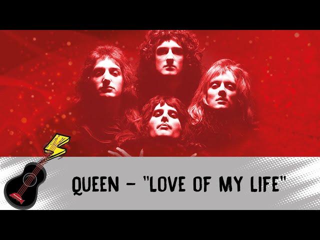 Как играть Queen - Love of My Life на укулеле. Разбор и табы