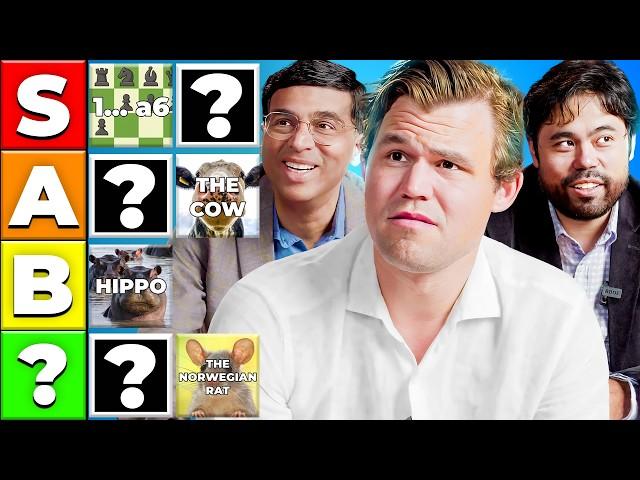 MAGNUS, HIKARU, VISHY RANK HILARIOUS MEME CHESS OPENINGS!