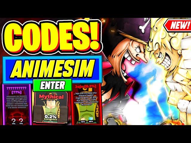 ️New️ ALL WORKING CODES For Anime Simulator 2024 - Roblox Anime Simulator Codes 2024