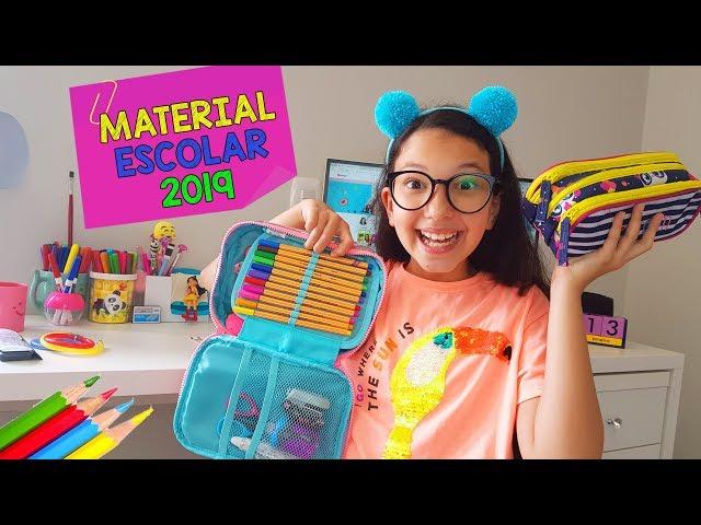 MEU MATERIAL ESCOLAR 2019 - ORGANIZANDO MEU ESTOJO | Luluca