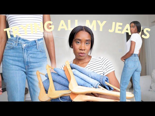 TRYING & STYLING all my JEANS || Different Styles || Petite Girl Friendly