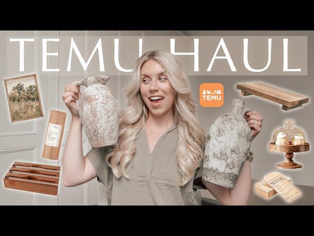 HUGE TEMU HAUL 2024  what I got vs what I ordered! aesthetic home decor storage solutions & MORE!