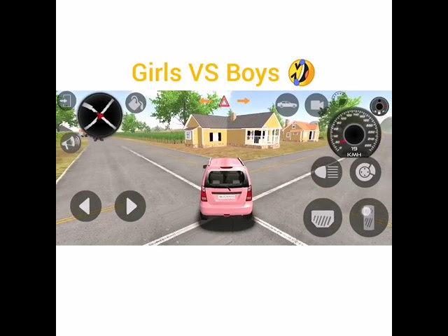 Girls vs Boys driving #RAO gaming ji