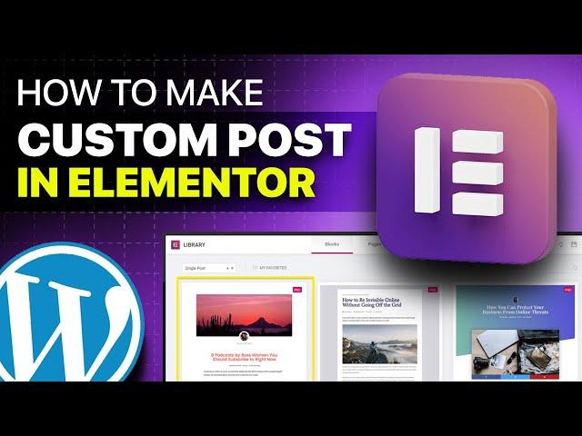 How to make single post template elementor free | elementor | wordpress tutorial | elementor blog